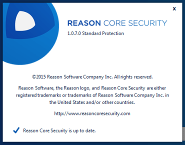 Uninstall reason core security